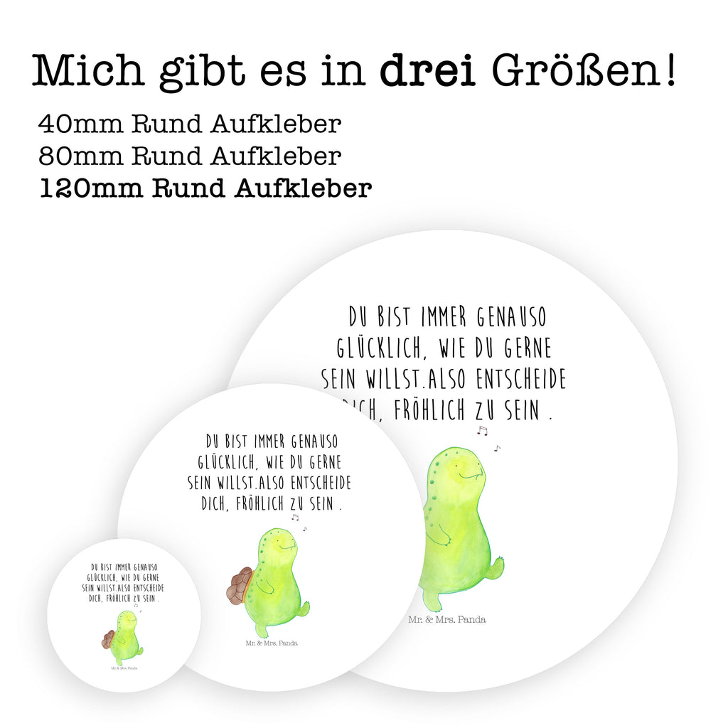 40mm Rund Aufkleber Schildkröte pfeift Sticker, Aufkleber, Etikett, Schildkröte, Schildi, Schildkröten, fröhlich, Glück, Motivation, Lebensfreude, Depression, Trennung, Neuanfang