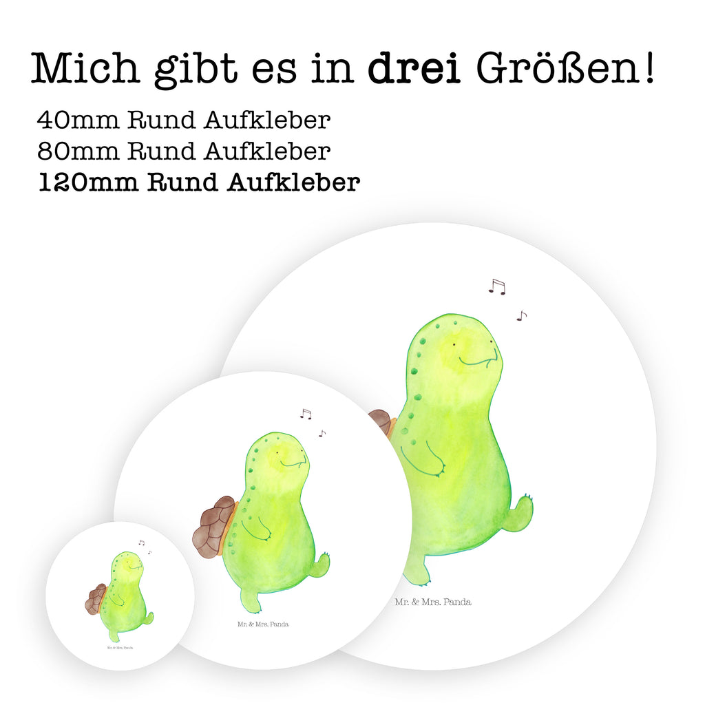 40mm Rund Aufkleber Schildkröte pfeift Sticker, Aufkleber, Etikett, Schildkröte, Schildi, Schildkröten, fröhlich, Glück, Motivation, Lebensfreude, Depression, Trennung, Neuanfang