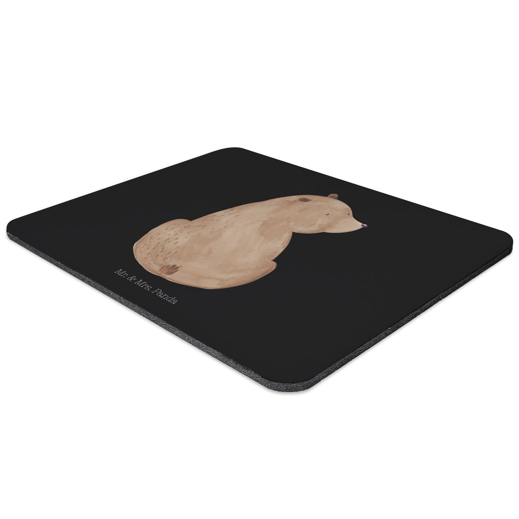 Mauspad Bär Schulterblick Mousepad, Computer zubehör, Büroausstattung, PC Zubehör, Arbeitszimmer, Mauspad, Einzigartiges Mauspad, Designer Mauspad, Bär, Teddy, Teddybär, Selbstachtung, Weltansicht, Motivation, Bären, Bärenliebe, Weisheit