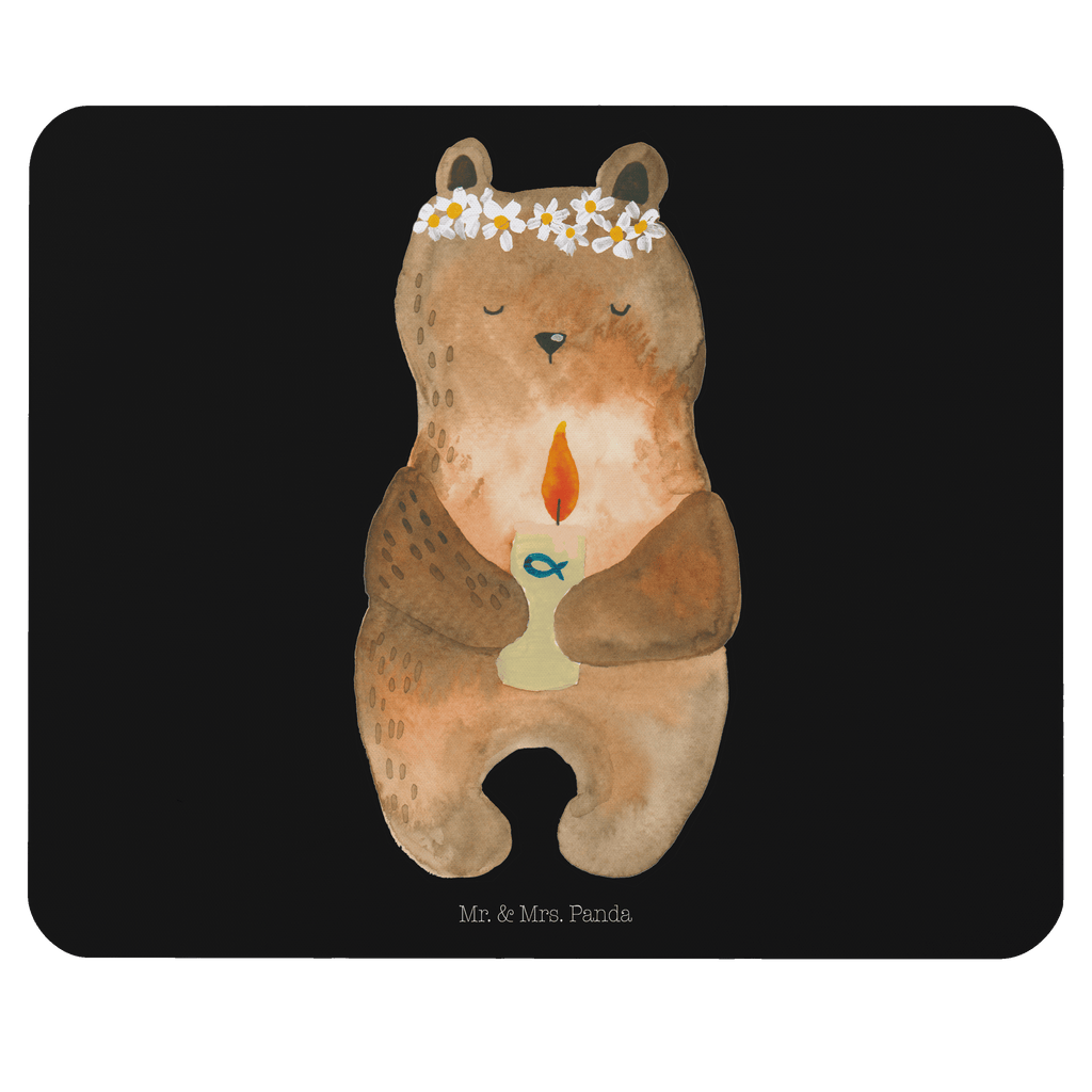 Mauspad Kommunion-Bär Mousepad, Computer zubehör, Büroausstattung, PC Zubehör, Arbeitszimmer, Mauspad, Einzigartiges Mauspad, Designer Mauspad, Bär, Teddy, Teddybär, Kommunion, Gottes Segen, Taufkerze, katholisch