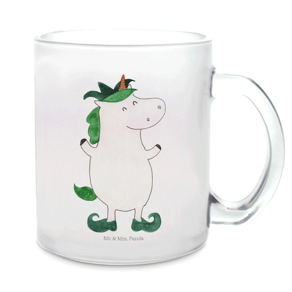 Teetasse Einhorn Joker Teetasse, Teeglas, Teebecher, Tasse mit Henkel, Tasse, Glas Teetasse, Teetasse aus Glas, Einhorn, Einhörner, Einhorn Deko, Pegasus, Unicorn, Hofnarr, Kasper, Gaukler, Mittelalter