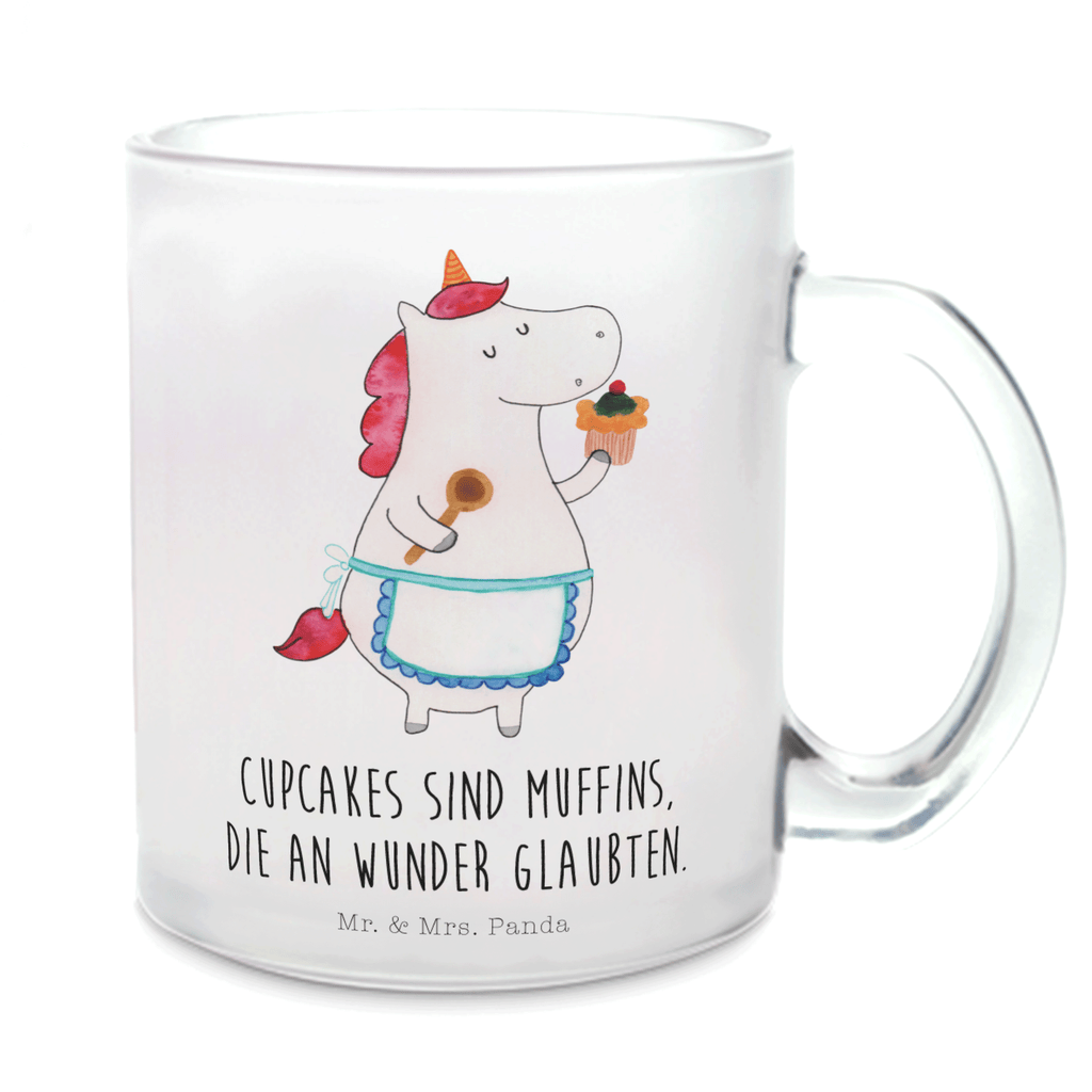 Teetasse Einhorn Küchenfee Teetasse, Teeglas, Teebecher, Tasse mit Henkel, Tasse, Glas Teetasse, Teetasse aus Glas, Einhorn, Einhörner, Einhorn Deko, Pegasus, Unicorn, backen, Muffin, Motivation, Träumer, träumen, Bäckerin, Hobbykoch, Koch, Torte, Kuchen