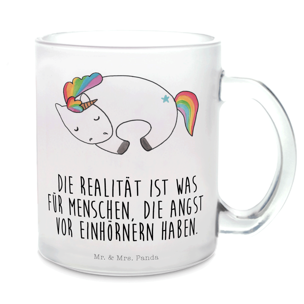 Teetasse Einhorn Nacht Teetasse, Teeglas, Teebecher, Tasse mit Henkel, Tasse, Glas Teetasse, Teetasse aus Glas, Einhorn, Einhörner, Einhorn Deko, Pegasus, Unicorn, Träume, Traum, unicorn, Realität, Menschen, Geschenk, Ruhe, Freundin