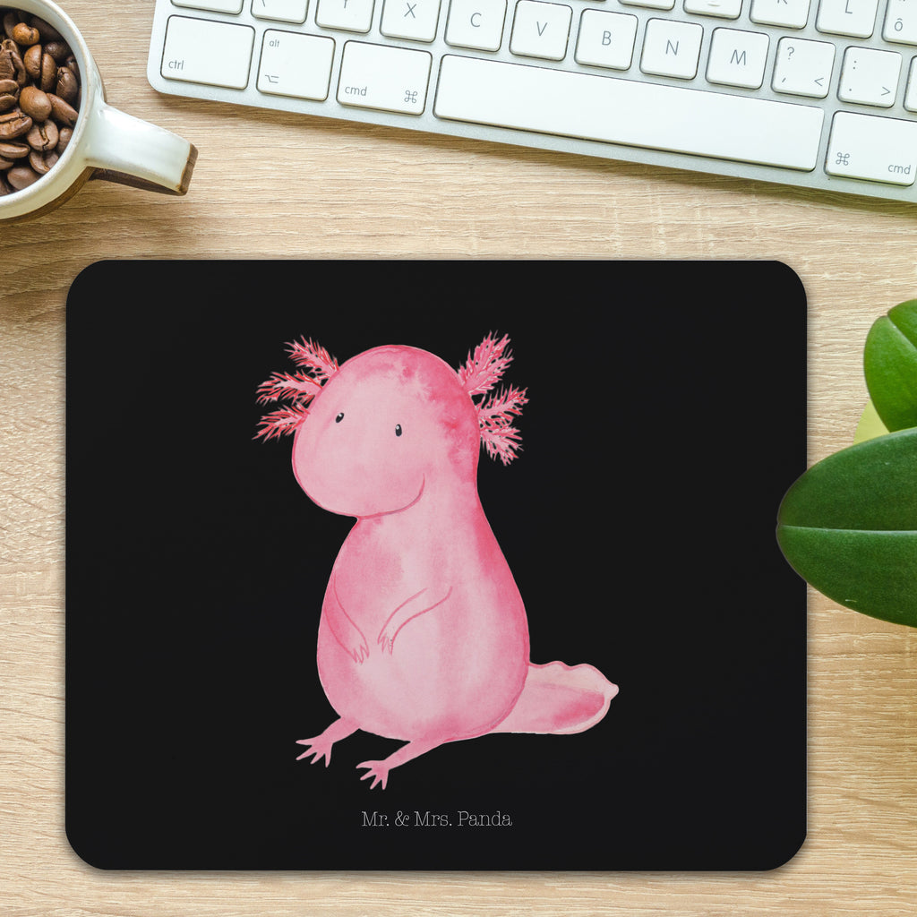 Mauspad Axolotl Mousepad, Computer zubehör, Büroausstattung, PC Zubehör, Arbeitszimmer, Mauspad, Einzigartiges Mauspad, Designer Mauspad, Axolotl, Molch, Axolot, vergnügt, fröhlich, zufrieden, Lebensstil, Weisheit, Lebensweisheit, Liebe, Freundin