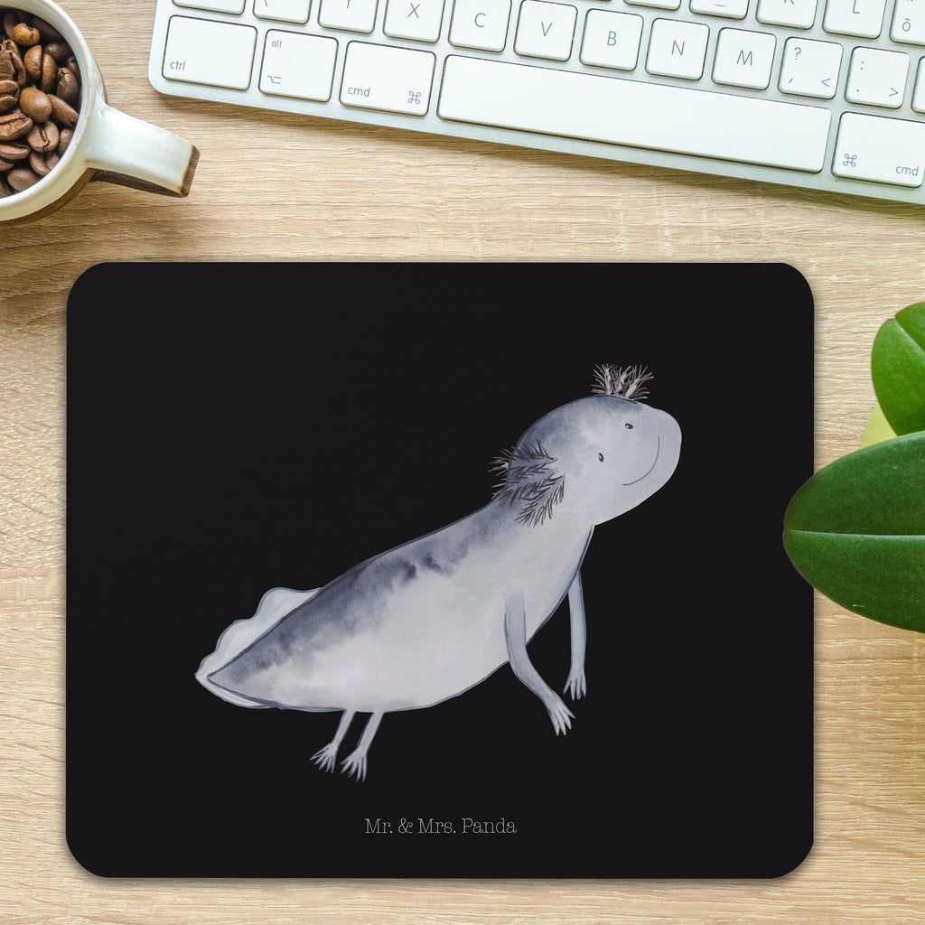Mauspad Axolotl schwimmt Mousepad, Computer zubehör, Büroausstattung, PC Zubehör, Arbeitszimmer, Mauspad, Einzigartiges Mauspad, Designer Mauspad, Axolotl, Molch, Axolot, Schwanzlurch, Lurch, Lurche, Problem, Probleme, Lösungen, Motivation