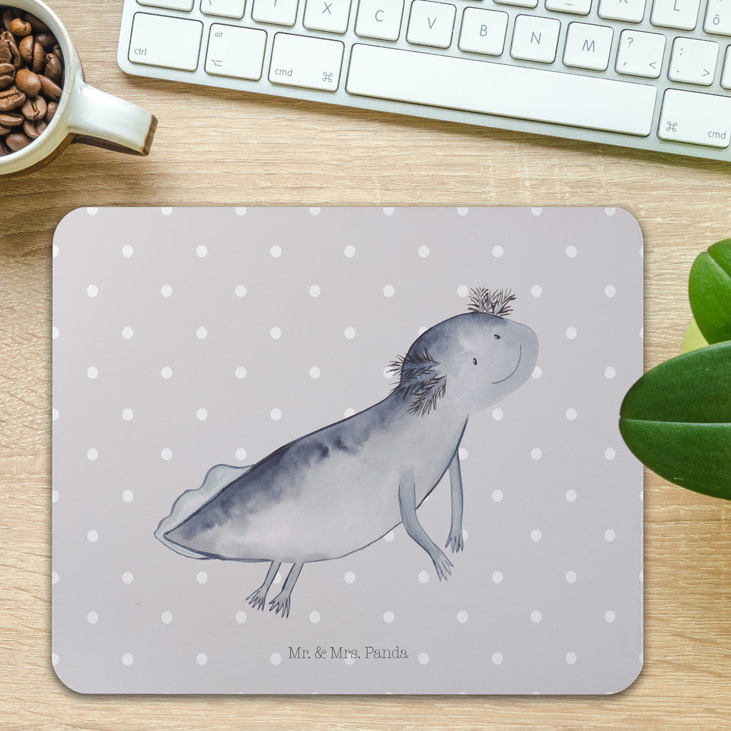 Mauspad Axolotl schwimmt Mousepad, Computer zubehör, Büroausstattung, PC Zubehör, Arbeitszimmer, Mauspad, Einzigartiges Mauspad, Designer Mauspad, Axolotl, Molch, Axolot, Schwanzlurch, Lurch, Lurche, Problem, Probleme, Lösungen, Motivation