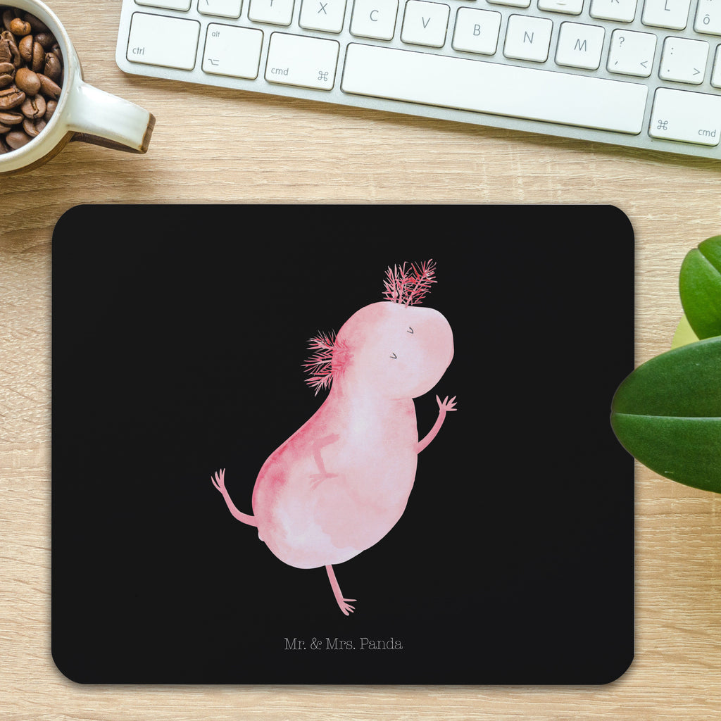 Mauspad Axolotl tanzt Mousepad, Computer zubehör, Büroausstattung, PC Zubehör, Arbeitszimmer, Mauspad, Einzigartiges Mauspad, Designer Mauspad, Axolotl, Molch, Axolot, Schwanzlurch, Lurch, Lurche, Dachschaden, Sterne, verrückt, Freundin, beste Freundin