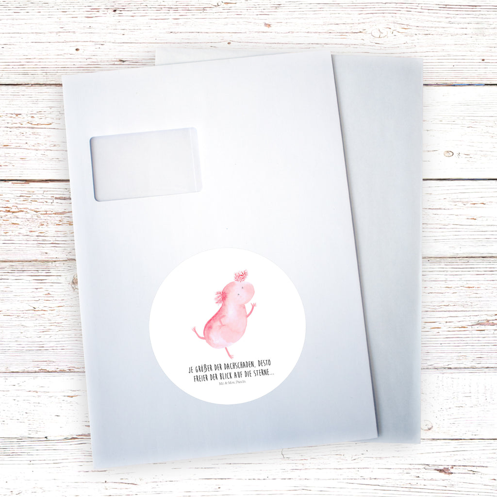 120mm Rund Aufkleber Axolotl tanzt Sticker, Aufkleber, Etikett, Kinder, rund, Axolotl, Molch, Axolot, Schwanzlurch, Lurch, Lurche, Dachschaden, Sterne, verrückt, Freundin, beste Freundin
