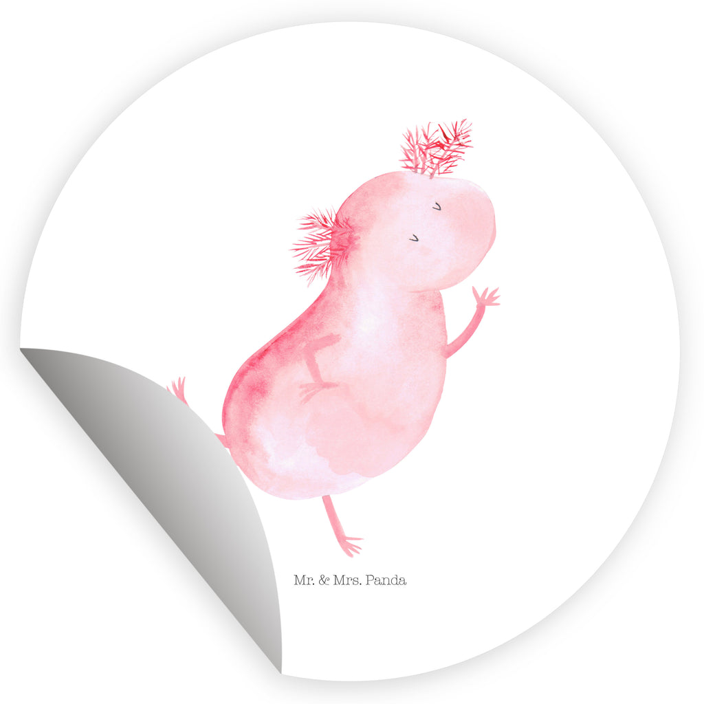 120mm Rund Aufkleber Axolotl tanzt Sticker, Aufkleber, Etikett, Kinder, rund, Axolotl, Molch, Axolot, Schwanzlurch, Lurch, Lurche, Dachschaden, Sterne, verrückt, Freundin, beste Freundin