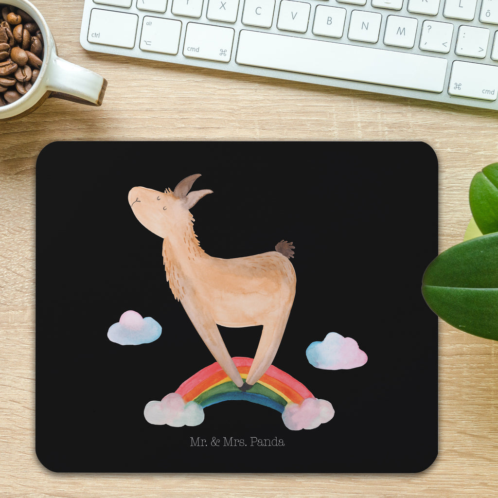 Mauspad Lama Regenbogen Mousepad, Computer zubehör, Büroausstattung, PC Zubehör, Arbeitszimmer, Mauspad, Einzigartiges Mauspad, Designer Mauspad, Lama, Alpaka, Lamas, Regenbogen, Haters gonna hate, Haters, Selbstständig, Außenseiter, Schule, Abi, Hobby, Wolkenland, Freiheit
