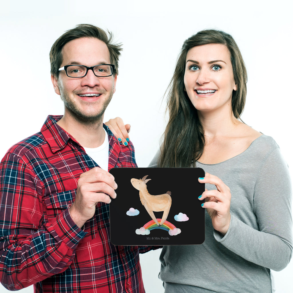 Mauspad Lama Regenbogen Mousepad, Computer zubehör, Büroausstattung, PC Zubehör, Arbeitszimmer, Mauspad, Einzigartiges Mauspad, Designer Mauspad, Lama, Alpaka, Lamas, Regenbogen, Haters gonna hate, Haters, Selbstständig, Außenseiter, Schule, Abi, Hobby, Wolkenland, Freiheit