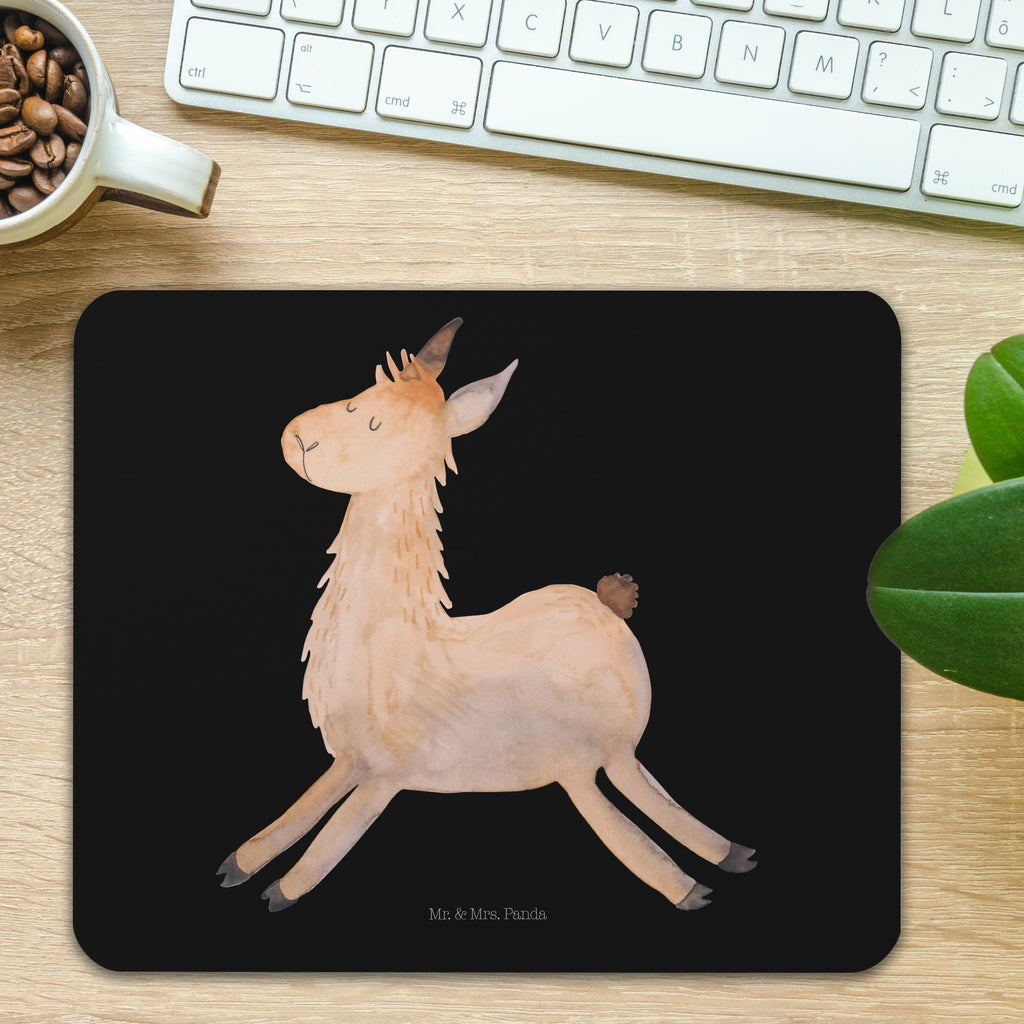 Mauspad Lama springend Mousepad, Computer zubehör, Büroausstattung, PC Zubehör, Arbeitszimmer, Mauspad, Einzigartiges Mauspad, Designer Mauspad, Lama, Alpaka, Lamas, Lieblingstag, Happy day, fröhlich, Glück, Freundin, Liebeskummer, Neustart, guten Morgen, Start, Prüfung, Abitur