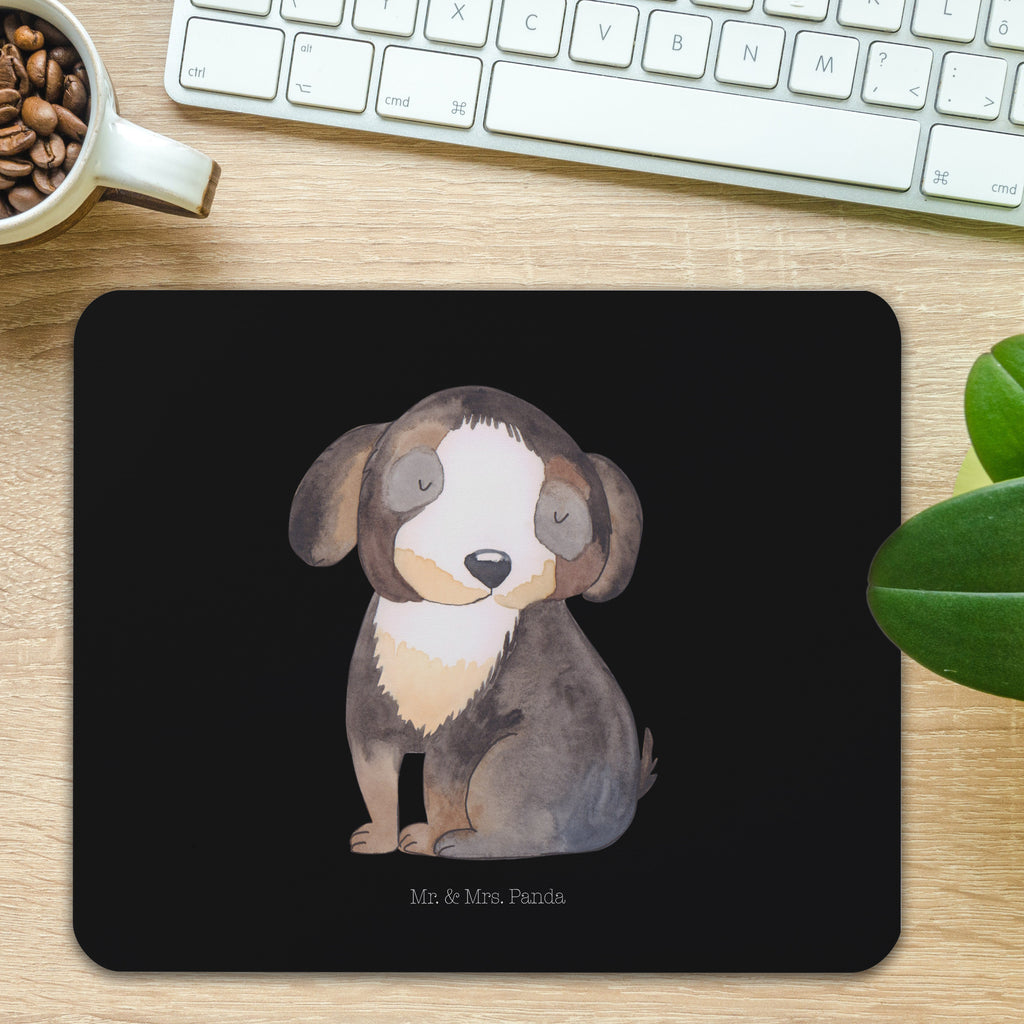 Mauspad Hund entspannt Mousepad, Computer zubehör, Büroausstattung, PC Zubehör, Arbeitszimmer, Mauspad, Einzigartiges Mauspad, Designer Mauspad, Hund, Hundemotiv, Haustier, Hunderasse, Tierliebhaber, Hundebesitzer, Sprüche, schwarzer Hund, Hundeliebe, Liebe, Hundeglück