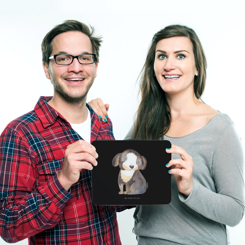 Mauspad Hund entspannt Mousepad, Computer zubehör, Büroausstattung, PC Zubehör, Arbeitszimmer, Mauspad, Einzigartiges Mauspad, Designer Mauspad, Hund, Hundemotiv, Haustier, Hunderasse, Tierliebhaber, Hundebesitzer, Sprüche, schwarzer Hund, Hundeliebe, Liebe, Hundeglück