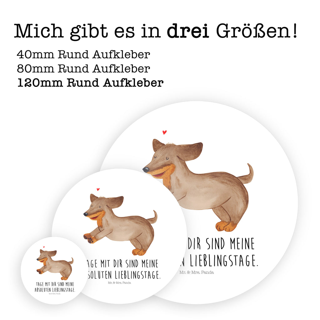120mm Rund Aufkleber Hund Dackel fröhlich Sticker, Aufkleber, Etikett, Kinder, rund, Hund, Hundemotiv, Haustier, Hunderasse, Tierliebhaber, Hundebesitzer, Sprüche, Hunde, Dackel, Dachshund, happy dog