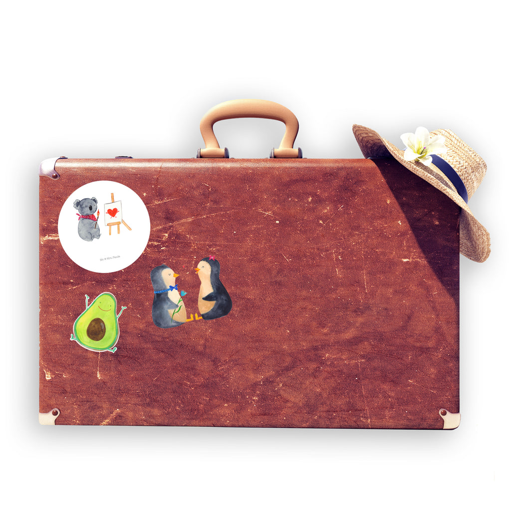 40mm Rund Aufkleber Koala Künstler Sticker, Aufkleber, Etikett, Koala, Koalabär, Liebe, Liebensbeweis, Liebesgeschenk, Gefühle, Künstler, zeichnen