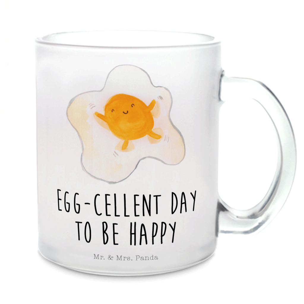 Teetasse Spiegelei Teetasse, Teeglas, Teebecher, Tasse mit Henkel, Tasse, Glas Teetasse, Teetasse aus Glas, Tiermotive, Gute Laune, lustige Sprüche, Tiere, Ei, Spiegelei, Schön, Tag, Glücklich, Liebe