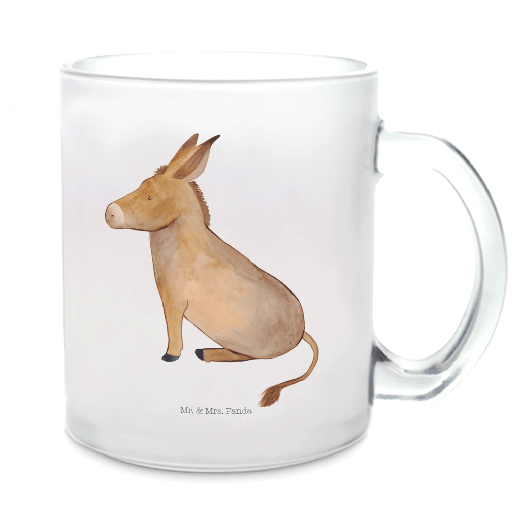 Teetasse Esel Teetasse, Teeglas, Teebecher, Tasse mit Henkel, Tasse, Glas Teetasse, Teetasse aus Glas, Tiermotive, Gute Laune, lustige Sprüche, Tiere, Esel, Weisheit, Lebensmut, Lebensglück, Ziel, Lebensziel, Mut, erfolg, tapferkeit, positive gedanken, zuversicht