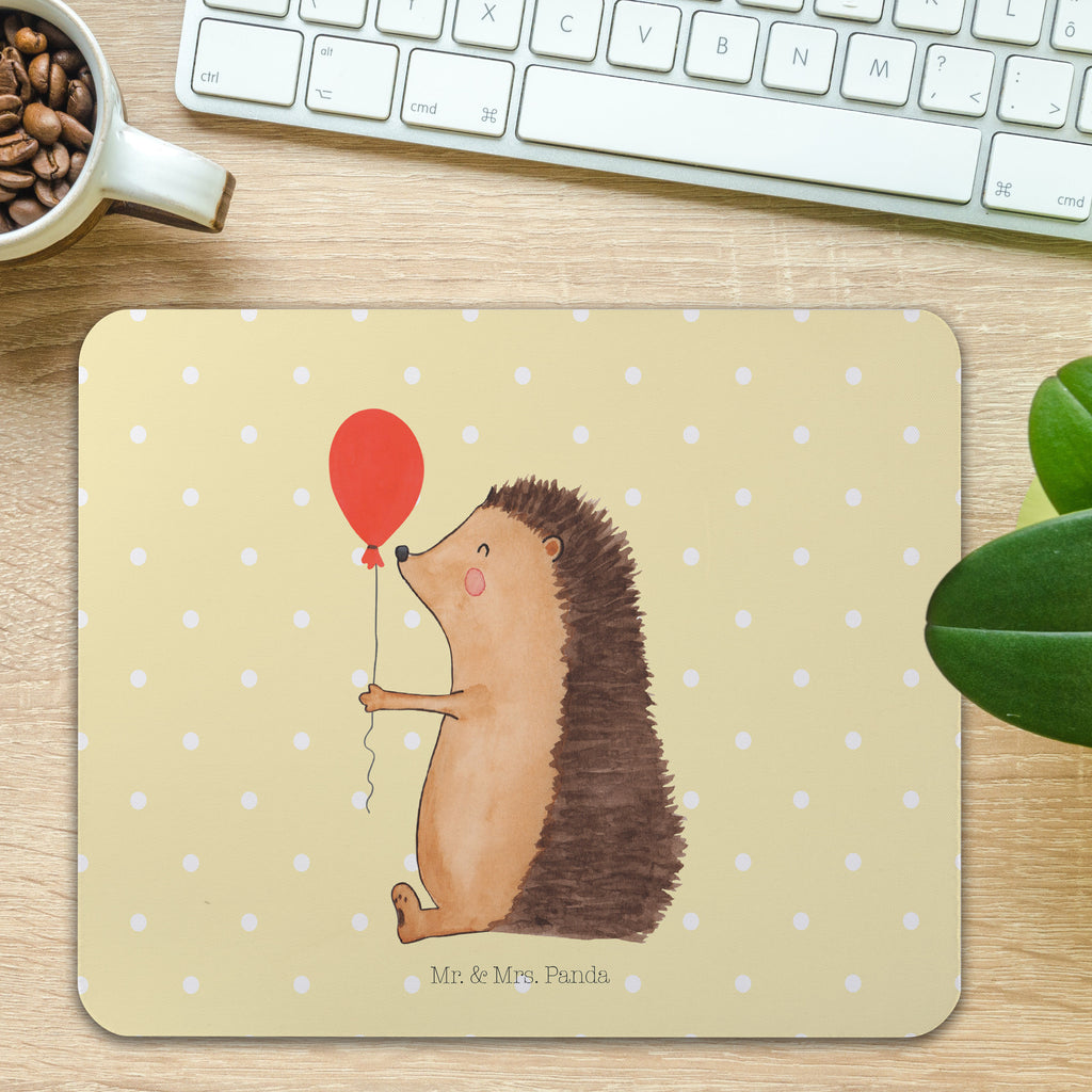 Mauspad Igel mit Luftballon Mousepad, Computer zubehör, Büroausstattung, PC Zubehör, Arbeitszimmer, Mauspad, Einzigartiges Mauspad, Designer Mauspad, Tiermotive, Gute Laune, lustige Sprüche, Tiere, Igel, Geburtstag, Herzlichen Glückwunsch, Glückwunsch, Geburtstagskind, Ballon, Happy Birthday