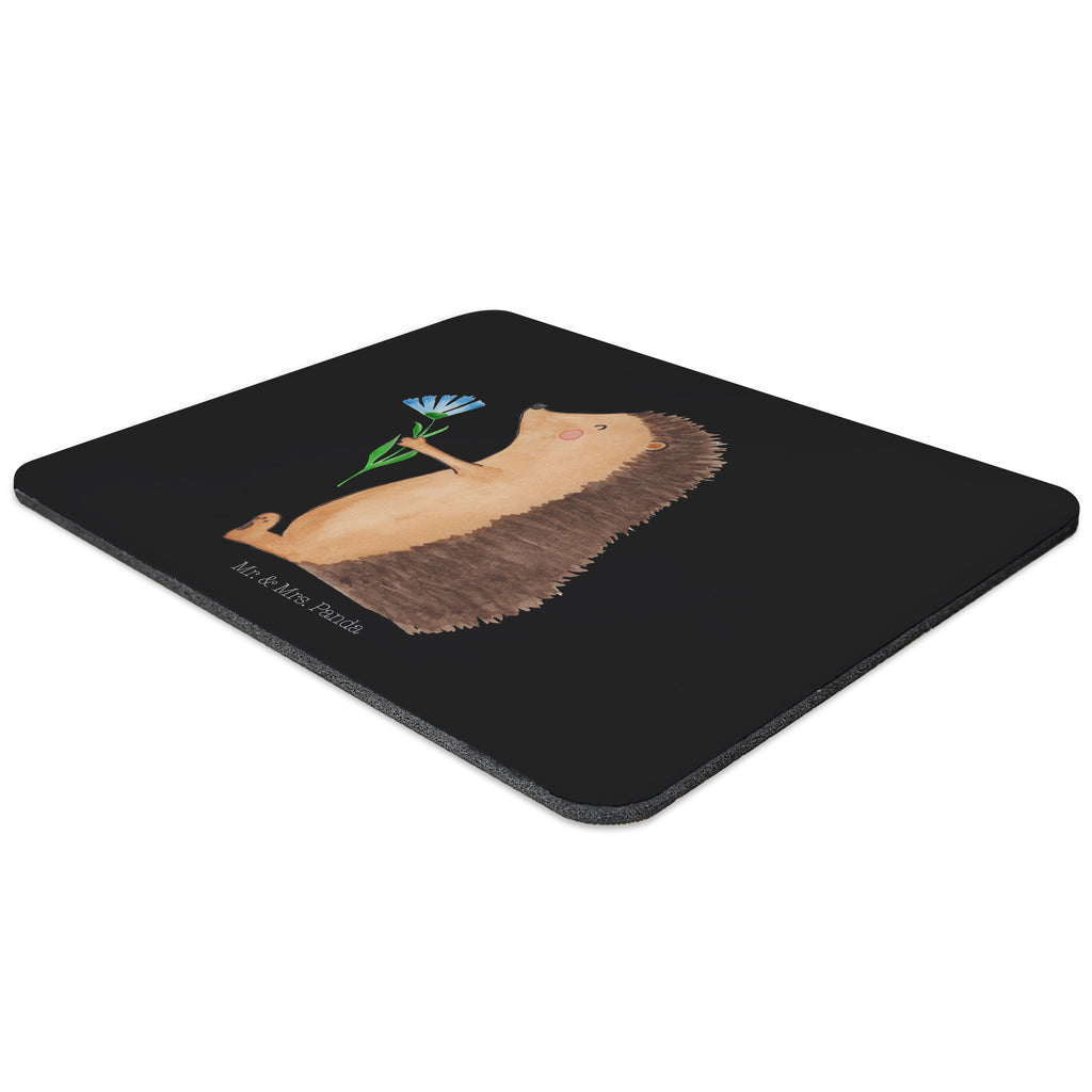 Mauspad Igel mit Blume Mousepad, Computer zubehör, Büroausstattung, PC Zubehör, Arbeitszimmer, Mauspad, Einzigartiges Mauspad, Designer Mauspad, Tiermotive, Gute Laune, lustige Sprüche, Tiere, Igel, Gute Besserung, Genesungswünsche, Krankheit, Krankenhaus, krank, Besuch