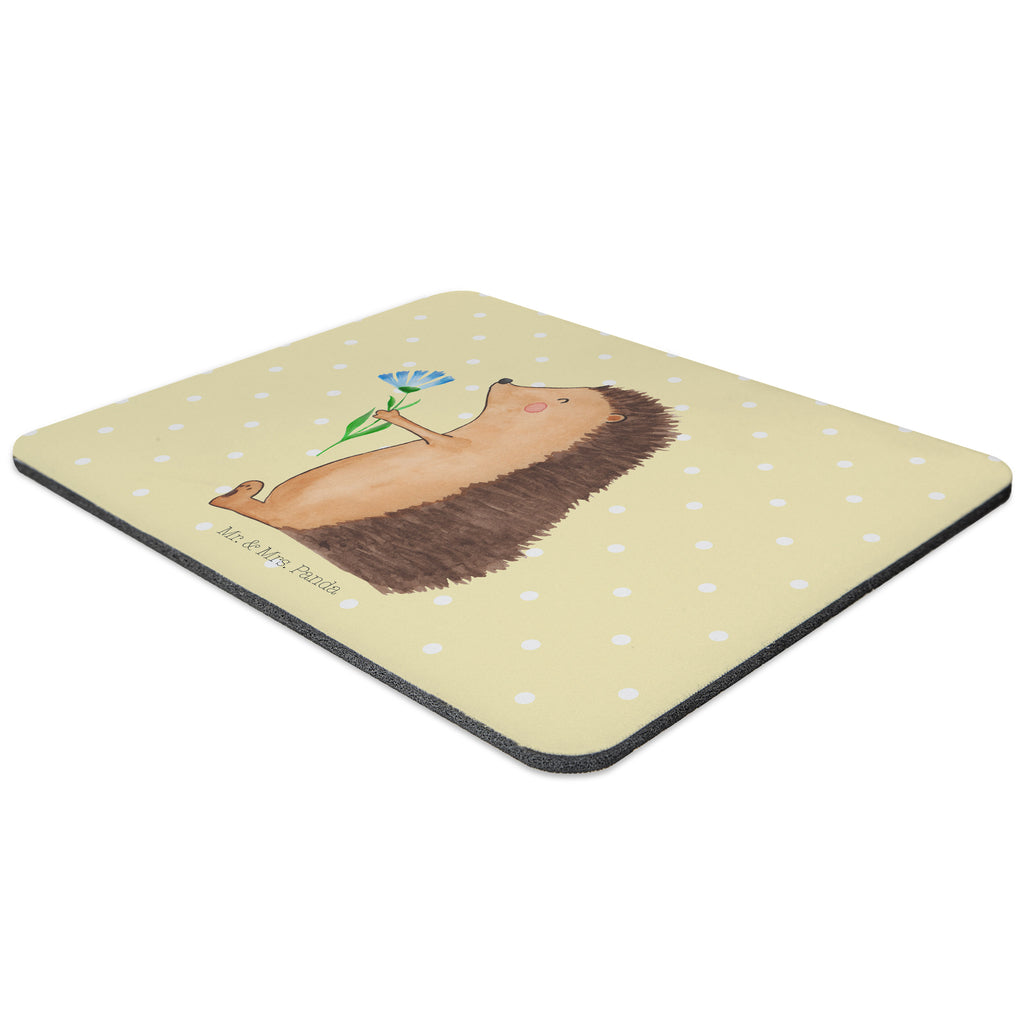 Mauspad Igel mit Blume Mousepad, Computer zubehör, Büroausstattung, PC Zubehör, Arbeitszimmer, Mauspad, Einzigartiges Mauspad, Designer Mauspad, Tiermotive, Gute Laune, lustige Sprüche, Tiere, Igel, Gute Besserung, Genesungswünsche, Krankheit, Krankenhaus, krank, Besuch