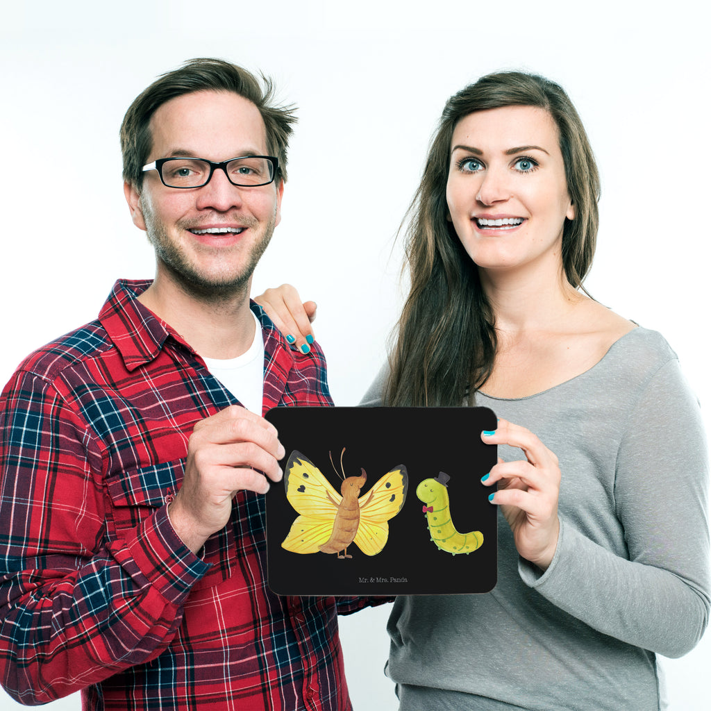 Mauspad Raupe & Schmetterling Mousepad, Computer zubehör, Büroausstattung, PC Zubehör, Arbeitszimmer, Mauspad, Einzigartiges Mauspad, Designer Mauspad, Tiermotive, Gute Laune, lustige Sprüche, Tiere, Raupe, Schmetterling, Zitronenfalter, Entwicklung, Erwachsen werden, Kokon, Hut, Hütchen, Schönheit, Aufwachsen