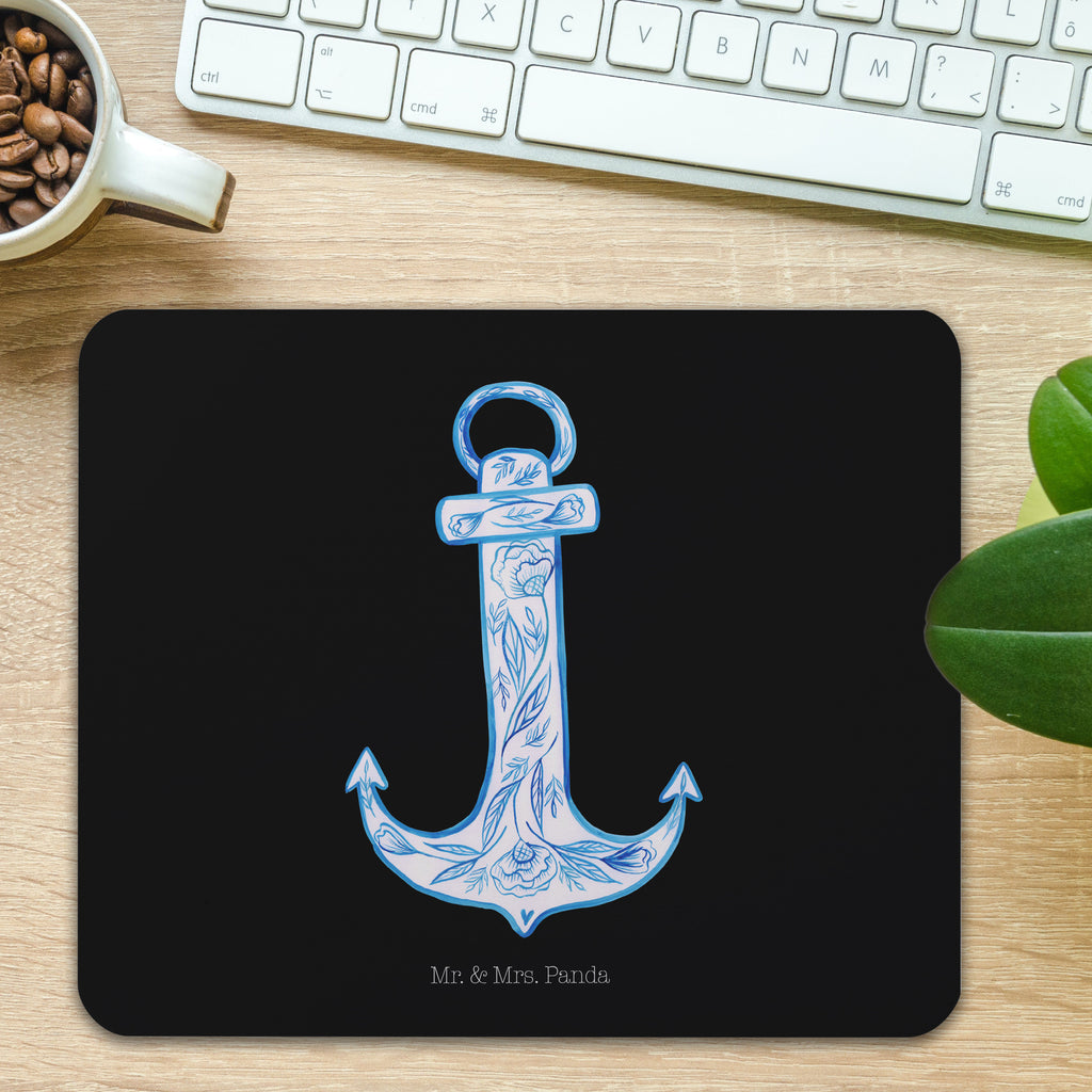 Mauspad Anker Blau Mousepad, Computer zubehör, Büroausstattung, PC Zubehör, Arbeitszimmer, Mauspad, Einzigartiges Mauspad, Designer Mauspad, Tiermotive, Gute Laune, lustige Sprüche, Tiere