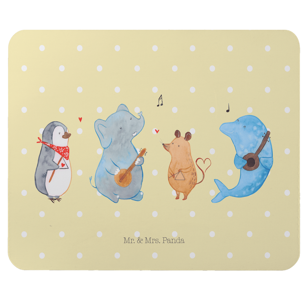 Mauspad Big Band Mousepad, Computer zubehör, Büroausstattung, PC Zubehör, Arbeitszimmer, Mauspad, Einzigartiges Mauspad, Designer Mauspad, Tiermotive, Gute Laune, lustige Sprüche, Tiere, Hund, Pinguin, Maus, Elefant, Delfin, Gitarre, Band, Triangel, Musikanten, Musik
