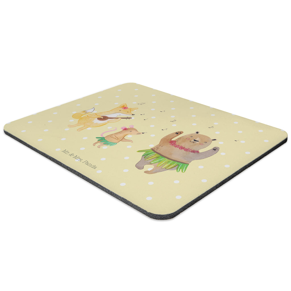 Mauspad Waldtiere Aloha Mousepad, Computer zubehör, Büroausstattung, PC Zubehör, Arbeitszimmer, Mauspad, Einzigartiges Mauspad, Designer Mauspad, Tiermotive, Gute Laune, lustige Sprüche, Tiere, Wald, Waldtiere, Musik, Aloha, Bär, Hase, Igel, Tanzen, Leben, Lachen