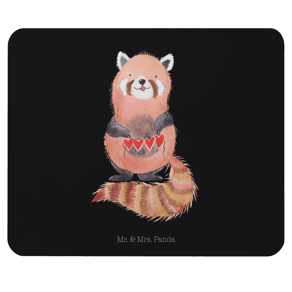 Mauspad Roter Panda Mousepad, Computer zubehör, Büroausstattung, PC Zubehör, Arbeitszimmer, Mauspad, Einzigartiges Mauspad, Designer Mauspad, Tiermotive, Gute Laune, lustige Sprüche, Tiere, Panda, Liebe, Rot, Herz, Liebling, Lieblingsmensch