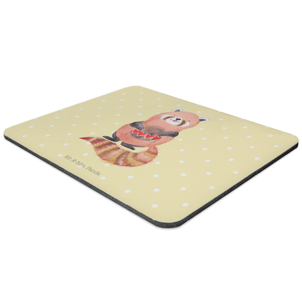 Mauspad Roter Panda Mousepad, Computer zubehör, Büroausstattung, PC Zubehör, Arbeitszimmer, Mauspad, Einzigartiges Mauspad, Designer Mauspad, Tiermotive, Gute Laune, lustige Sprüche, Tiere, Panda, Liebe, Rot, Herz, Liebling, Lieblingsmensch
