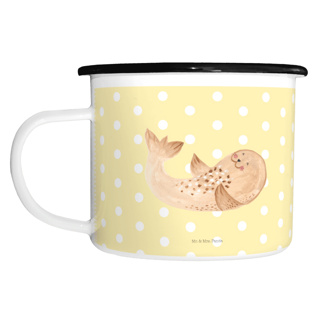 XL Emaille Tasse Robbe liegend XL Emaille Tasse, Metalltasse, Kaffeetasse, Tasse, Becher, Kaffeebecher, Camping, Campingbecher, Tassendruck, Metall-Tasse, Deko-Becher, emailliert, Outdoor Tasse, Trinkbecher, bruchsicher, Emaille-Optik, Motivtasse, Outdoor Kaffeetasse, Tiermotive, Gute Laune, lustige Sprüche, Tiere, Robbe, Robben, Seehund, Strand, Meerestier, Ostsee, Nordsee, Lachen, Freude