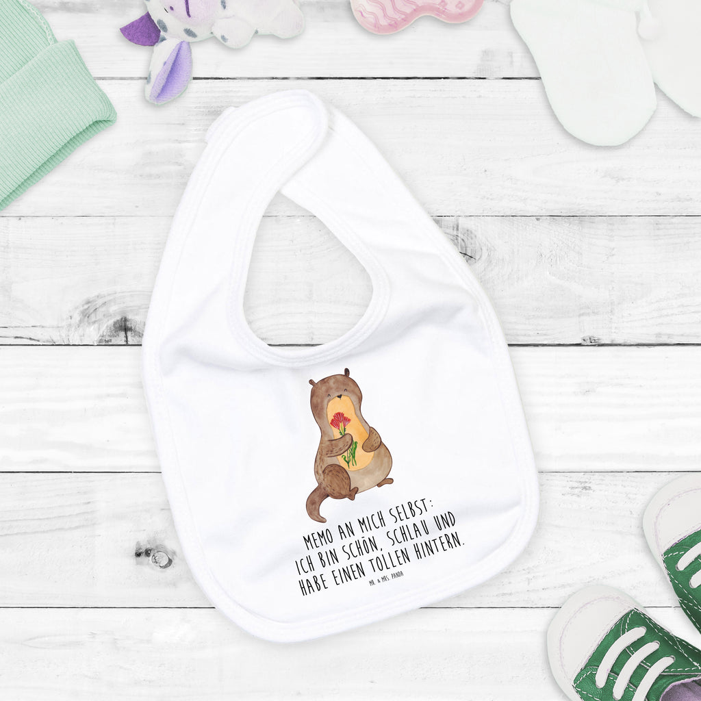 Organic Babylätzchen Otter Blumenstrauß Baby, Lätzchen, Spucktuch, Sabberlätzchen, Klettlätzchen, Babygeschenk, Baby Lätzchen, Geschenk für Geburt, Geschenk zur Geburt, Baby Spucktuch, Babyausstattung, Geschenkidee für Babyparty, Otter, Fischotter, Seeotter, Otter Seeotter See Otter