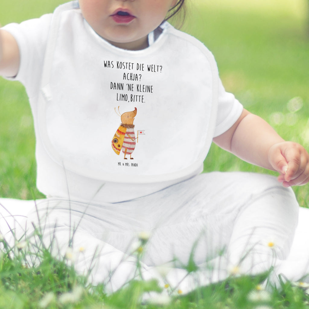 Organic Babylätzchen Nachtfalter mit Fähnchen Baby, Lätzchen, Spucktuch, Sabberlätzchen, Klettlätzchen, Babygeschenk, Baby Lätzchen, Geschenk für Geburt, Geschenk zur Geburt, Baby Spucktuch, Babyausstattung, Geschenkidee für Babyparty, Tiermotive, Gute Laune, lustige Sprüche, Tiere, Nachtfalter, Käfer, Spruch lustig, Spruch witzig, süß, niedlich, Küche Deko, Was kostet die Welt