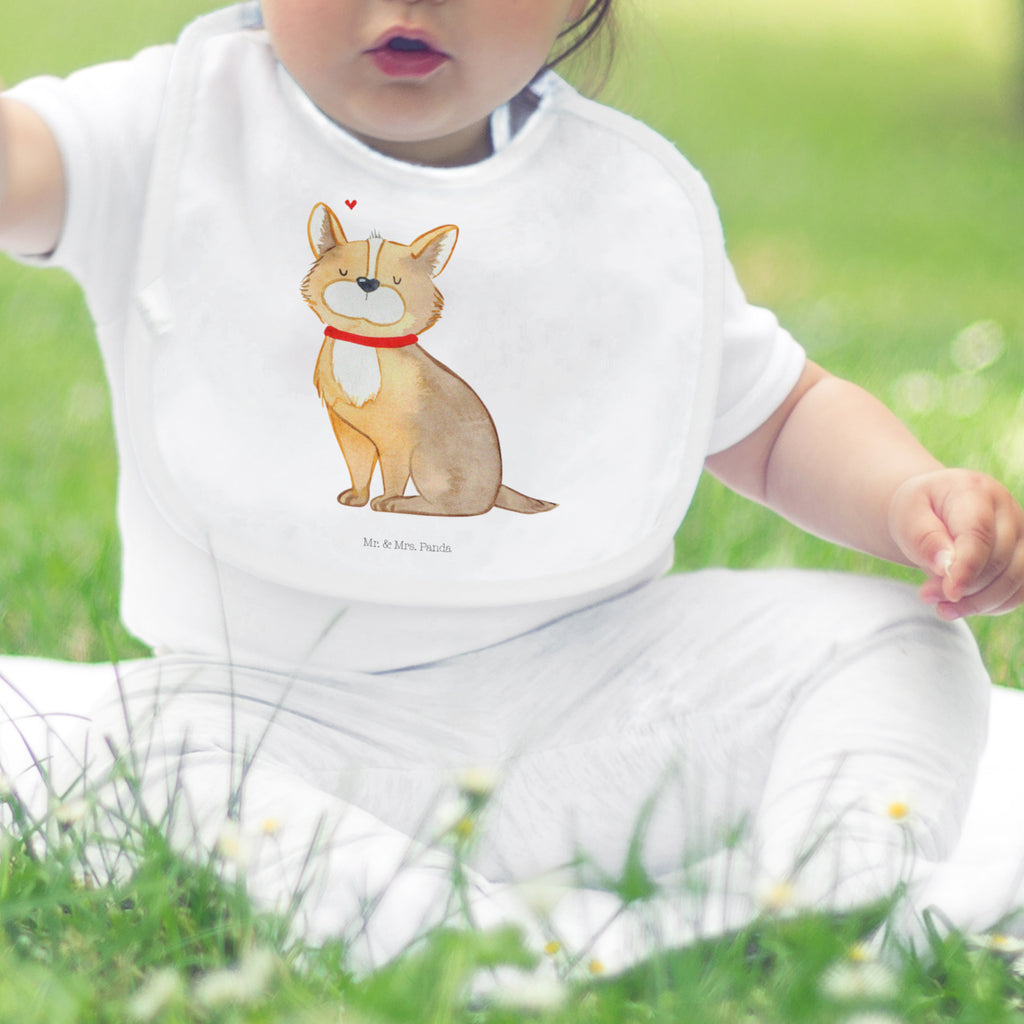 Organic Babylätzchen Hundeglück Baby, Lätzchen, Spucktuch, Sabberlätzchen, Klettlätzchen, Babygeschenk, Baby Lätzchen, Geschenk für Geburt, Geschenk zur Geburt, Baby Spucktuch, Babyausstattung, Geschenkidee für Babyparty, Hund, Hundemotiv, Haustier, Hunderasse, Tierliebhaber, Hundebesitzer, Sprüche, Corgie, Hundeliebe, Spruch, Hundemama, Liebe