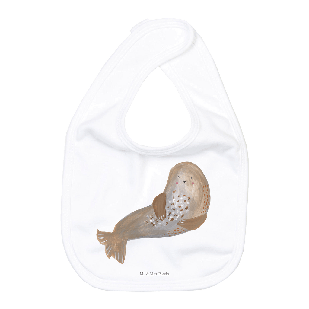 Organic Babylätzchen Robbe lachend Baby, Lätzchen, Spucktuch, Sabberlätzchen, Klettlätzchen, Babygeschenk, Baby Lätzchen, Geschenk für Geburt, Geschenk zur Geburt, Baby Spucktuch, Babyausstattung, Geschenkidee für Babyparty, Tiermotive, Gute Laune, lustige Sprüche, Tiere, Robbe, Robben, Seehund, Strand, Meerestier, Ostsee, Nordsee