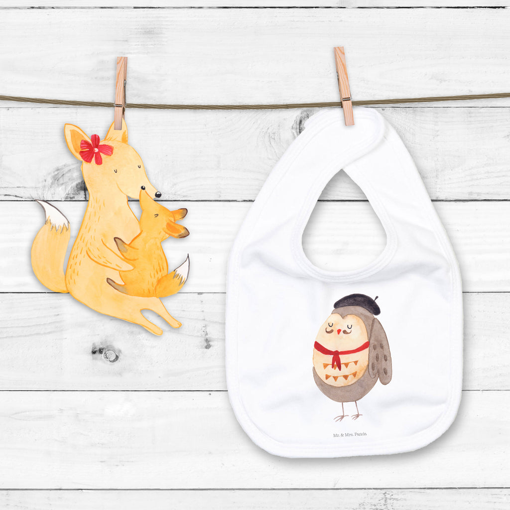Organic Babylätzchen Eule Französisch Baby, Lätzchen, Spucktuch, Sabberlätzchen, Klettlätzchen, Babygeschenk, Baby Lätzchen, Geschenk für Geburt, Geschenk zur Geburt, Baby Spucktuch, Babyausstattung, Geschenkidee für Babyparty, Eule, Eulen, Eule Deko, Owl, hibou, La vie est belle, das Leben ist schön, Spruch schön, Spruch Französisch, Frankreich