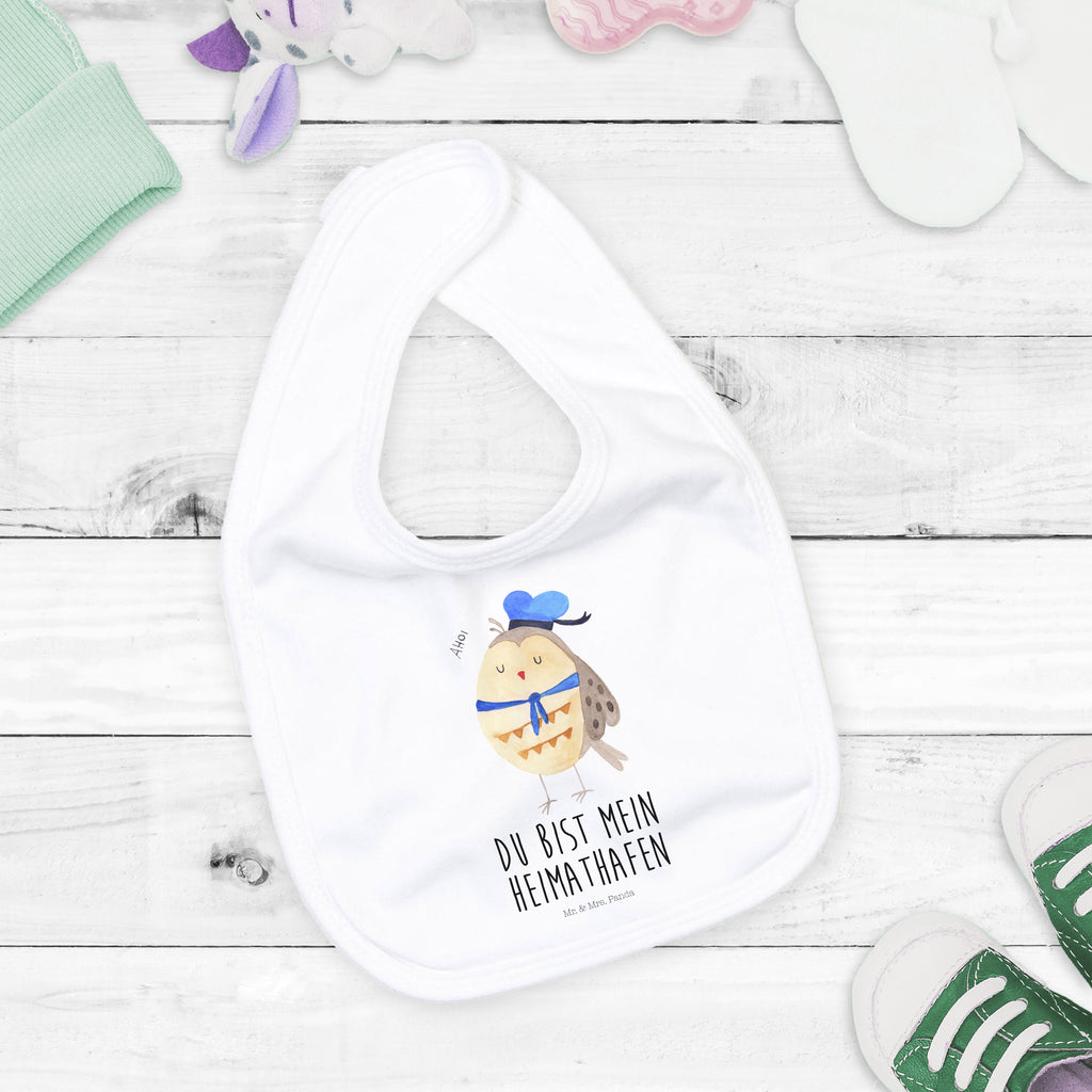 Organic Babylätzchen Eule Matrosen Baby, Lätzchen, Spucktuch, Sabberlätzchen, Klettlätzchen, Babygeschenk, Baby Lätzchen, Geschenk für Geburt, Geschenk zur Geburt, Baby Spucktuch, Babyausstattung, Geschenkidee für Babyparty, Eule, Eule Spruch, Eule Deko, Owl, Wortspiel lustig, Matrose, Freundin, Ehe, Seefahrer, Heimathafen, Hochzeitstag Geschenk