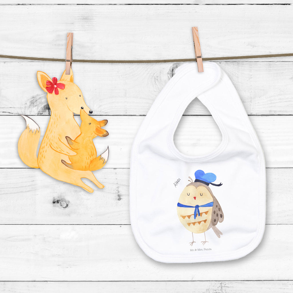 Organic Babylätzchen Eule Matrosen Baby, Lätzchen, Spucktuch, Sabberlätzchen, Klettlätzchen, Babygeschenk, Baby Lätzchen, Geschenk für Geburt, Geschenk zur Geburt, Baby Spucktuch, Babyausstattung, Geschenkidee für Babyparty, Eule, Eule Spruch, Eule Deko, Owl, Wortspiel lustig, Matrose, Freundin, Ehe, Seefahrer, Heimathafen, Hochzeitstag Geschenk