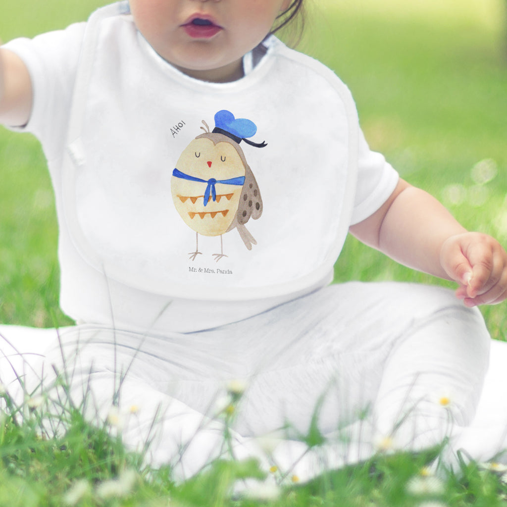 Organic Babylätzchen Eule Matrosen Baby, Lätzchen, Spucktuch, Sabberlätzchen, Klettlätzchen, Babygeschenk, Baby Lätzchen, Geschenk für Geburt, Geschenk zur Geburt, Baby Spucktuch, Babyausstattung, Geschenkidee für Babyparty, Eule, Eule Spruch, Eule Deko, Owl, Wortspiel lustig, Matrose, Freundin, Ehe, Seefahrer, Heimathafen, Hochzeitstag Geschenk