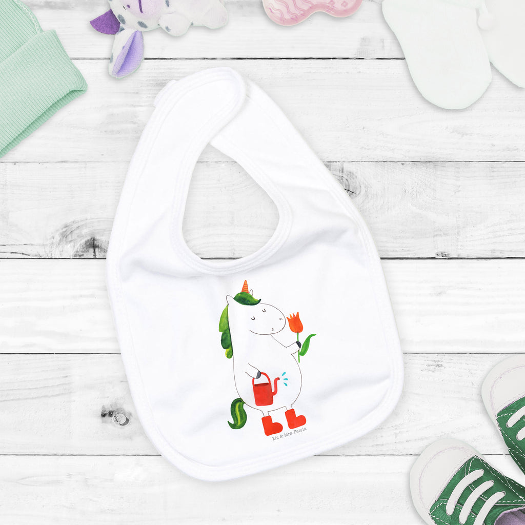 Organic Babylätzchen Einhorn Gärtner Baby, Lätzchen, Spucktuch, Sabberlätzchen, Klettlätzchen, Babygeschenk, Baby Lätzchen, Geschenk für Geburt, Geschenk zur Geburt, Baby Spucktuch, Babyausstattung, Geschenkidee für Babyparty, Einhorn, Einhörner, Einhorn Deko, Pegasus, Unicorn, Luftballon, Gießkanne, Giesskanne, Lebenslust, Freude, Blume, Freundin, Garten, Stiefel