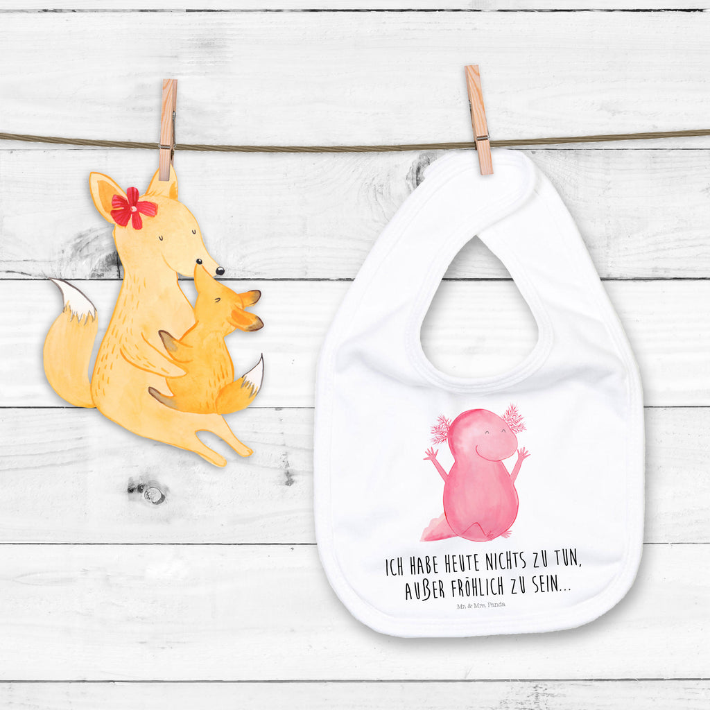 Organic Babylätzchen Axolotl Hurra Baby, Lätzchen, Spucktuch, Sabberlätzchen, Klettlätzchen, Babygeschenk, Baby Lätzchen, Geschenk für Geburt, Geschenk zur Geburt, Baby Spucktuch, Babyausstattung, Geschenkidee für Babyparty, Axolotl, Molch, Axolot, Schwanzlurch, Lurch, Lurche, fröhlich, Spaß, Freude, Motivation, Zufriedenheit