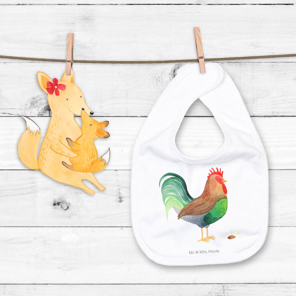 Organic Babylätzchen Hahn mit Korn Baby, Lätzchen, Spucktuch, Sabberlätzchen, Klettlätzchen, Babygeschenk, Baby Lätzchen, Geschenk für Geburt, Geschenk zur Geburt, Baby Spucktuch, Babyausstattung, Geschenkidee für Babyparty, Bauernhof, Hoftiere, Landwirt, Landwirtin, Hahn, Korn, Henne, Eier, Natur