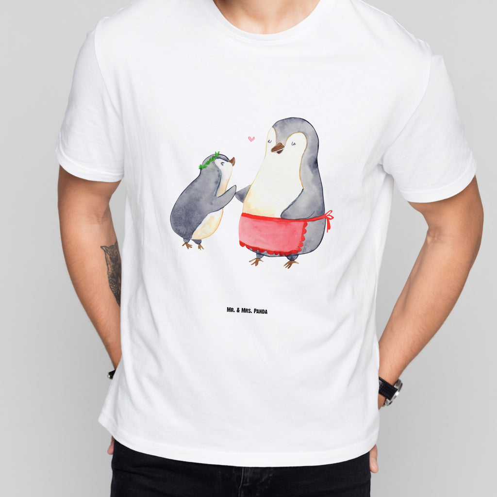 Größe M T-Shirt Pinguin mit Kind T-Shirt, Shirt, Tshirt, Lustiges T-Shirt, T-Shirt mit Spruch, Party, Junggesellenabschied, Jubiläum, Geburstag, Herrn, Damen, Männer, Frauen, Schlafshirt, Nachthemd, Sprüche, Familie, Vatertag, Muttertag, Bruder, Schwester, Mama, Papa, Oma, Opa, Geschenk, Mami, Mutti, Mutter, Geburststag