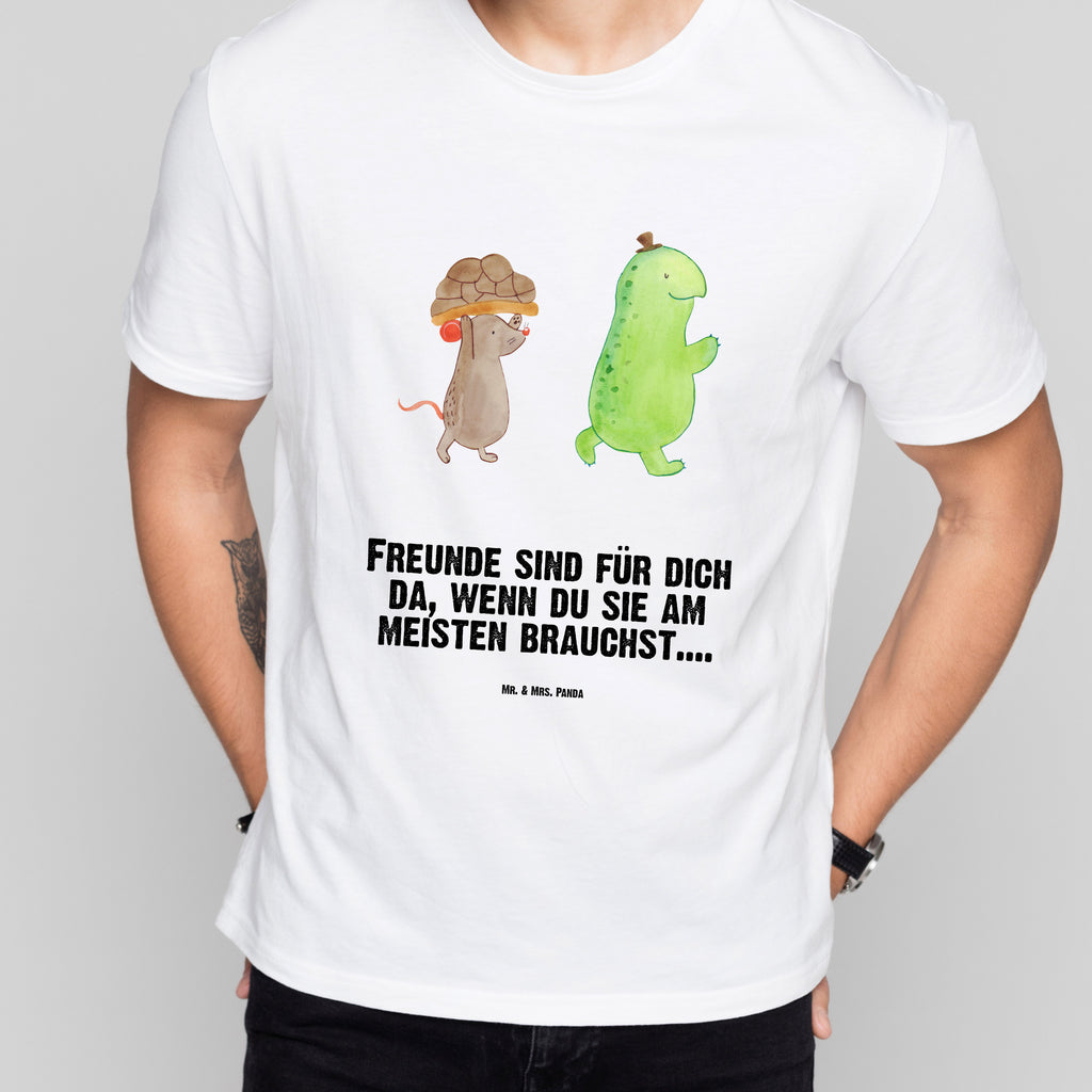 Größe L T-Shirt Schildkröte & Maus T-Shirt, Shirt, Tshirt, Lustiges T-Shirt, T-Shirt mit Spruch, Party, Junggesellenabschied, Jubiläum, Geburstag, Herrn, Damen, Männer, Frauen, Schlafshirt, Nachthemd, Sprüche, Schildkröte, Maus, Freunde, Freundinnen, beste Freunde, beste Freundinnen