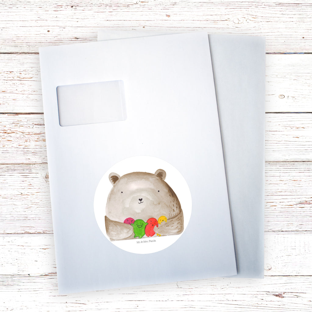 120mm Rund Aufkleber Bär Gefühl Sticker, Aufkleber, Etikett, Kinder, rund, Bär, Teddy, Teddybär, Wahnsinn, Verrückt, Durchgedreht