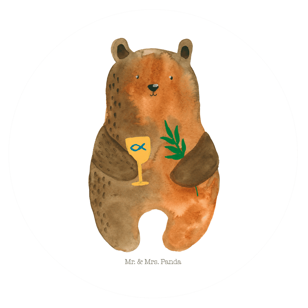 120mm Rund Aufkleber Konfirmation-Bär Sticker, Aufkleber, Etikett, Kinder, rund, Bär, Teddy, Teddybär, Konfirmation, Kirche, evangelisch, Gottesdienst