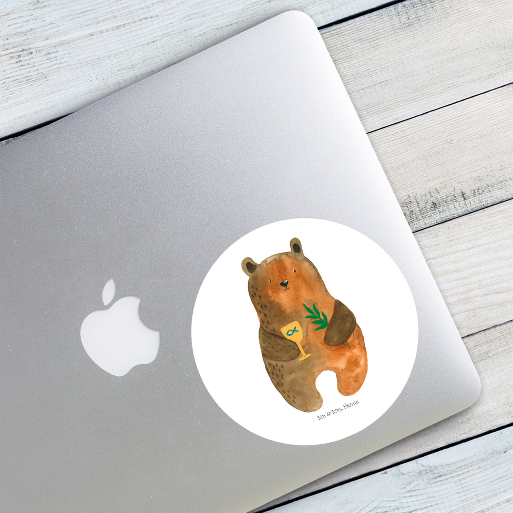 120mm Rund Aufkleber Konfirmation-Bär Sticker, Aufkleber, Etikett, Kinder, rund, Bär, Teddy, Teddybär, Konfirmation, Kirche, evangelisch, Gottesdienst