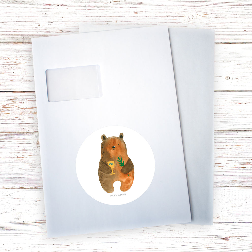 120mm Rund Aufkleber Konfirmation-Bär Sticker, Aufkleber, Etikett, Kinder, rund, Bär, Teddy, Teddybär, Konfirmation, Kirche, evangelisch, Gottesdienst