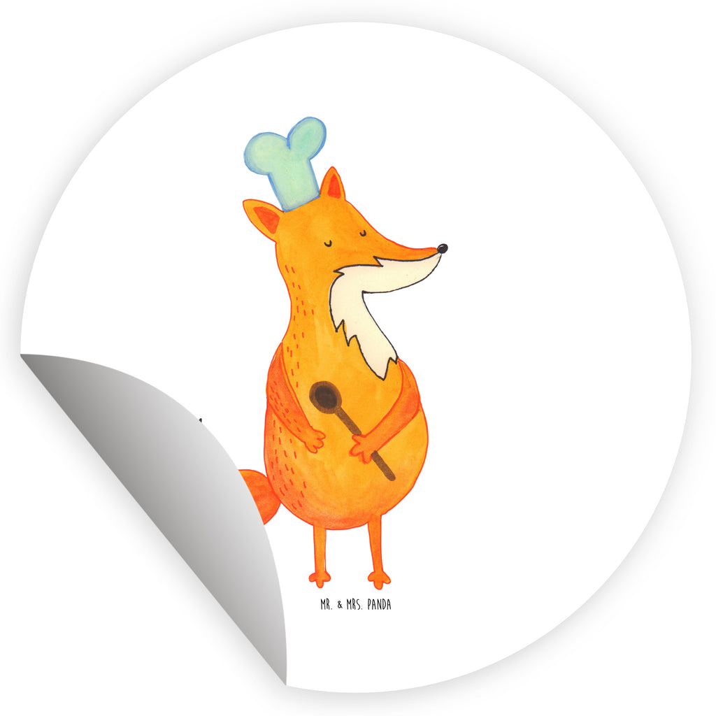 120mm Rund Aufkleber Fuchs Koch Sticker, Aufkleber, Etikett, Kinder, rund, Fuchs, Füchse, Koch Geschenk, Küche Spruch, Küche Deko, Köche, Bäcker, Party Spruch, Spruch lustig, witzig